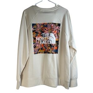 The North Face International Women's Day 1X Sweatshirt Cream/Floral Crewneck